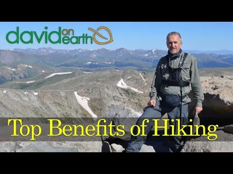 Hikers enjoying the physical benefits of hiking on a mountain trail